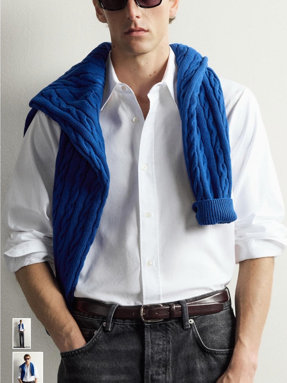 Zara White Dress Shirt Collaboration AARON LEVINE X ZARA